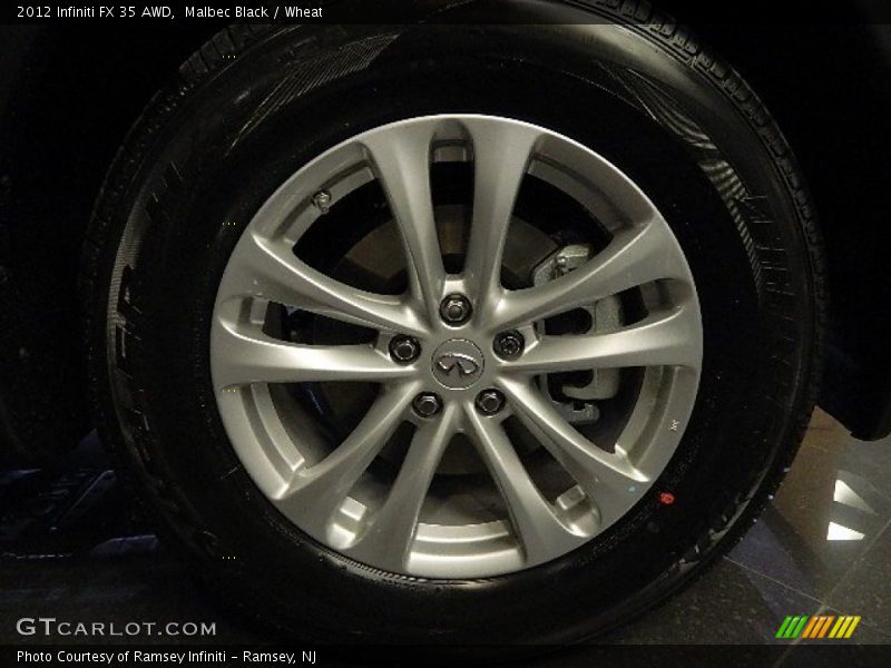 Malbec Black / Wheat 2012 Infiniti FX 35 AWD