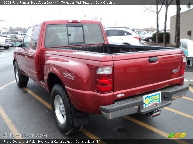 Toreador Red Metallic / Dark Graphite 2001 Ford Ranger Edge SuperCab 4x4