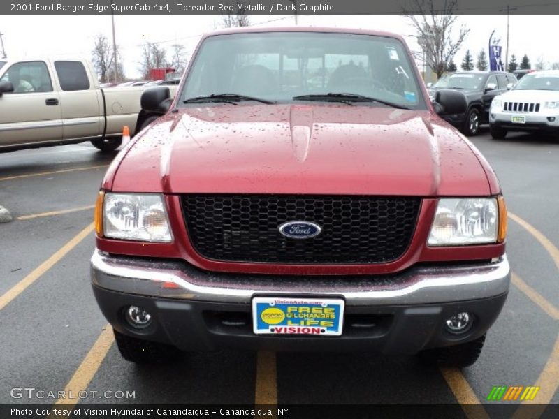 Toreador Red Metallic / Dark Graphite 2001 Ford Ranger Edge SuperCab 4x4