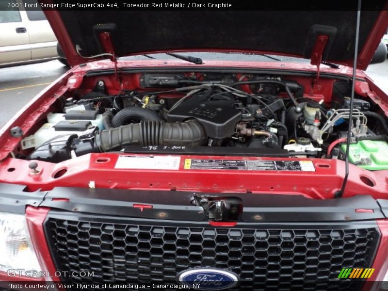 Toreador Red Metallic / Dark Graphite 2001 Ford Ranger Edge SuperCab 4x4
