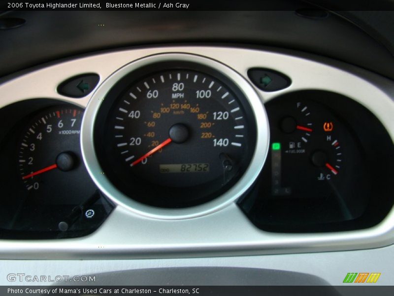 Bluestone Metallic / Ash Gray 2006 Toyota Highlander Limited