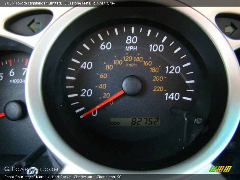 Bluestone Metallic / Ash Gray 2006 Toyota Highlander Limited