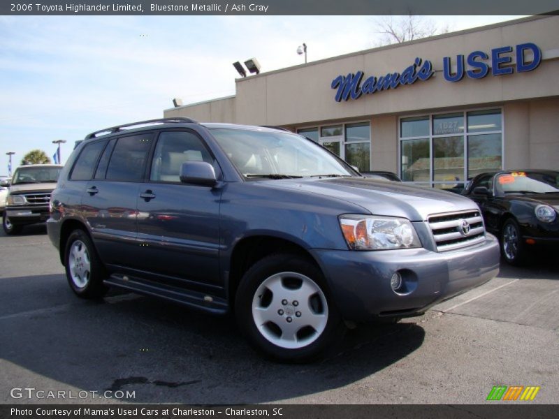 Bluestone Metallic / Ash Gray 2006 Toyota Highlander Limited