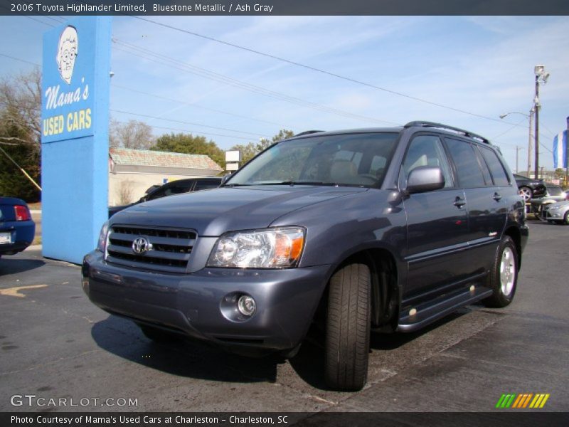 Bluestone Metallic / Ash Gray 2006 Toyota Highlander Limited