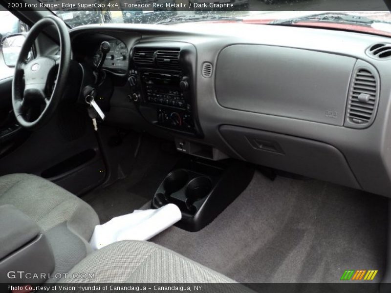 Toreador Red Metallic / Dark Graphite 2001 Ford Ranger Edge SuperCab 4x4