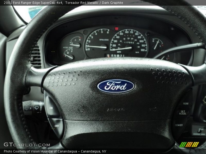 Toreador Red Metallic / Dark Graphite 2001 Ford Ranger Edge SuperCab 4x4