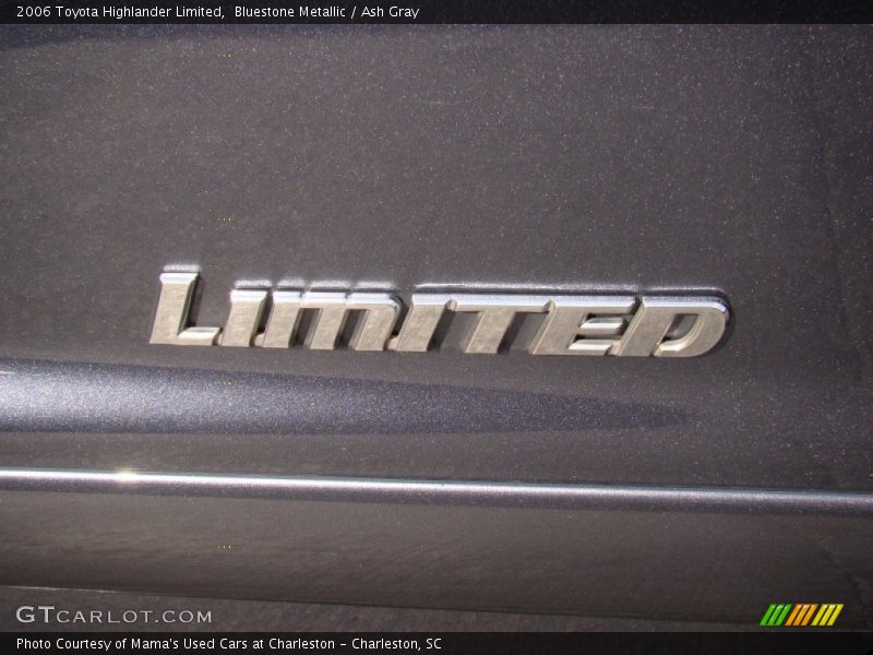 Bluestone Metallic / Ash Gray 2006 Toyota Highlander Limited