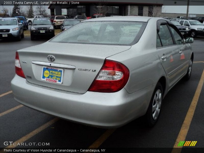 Lunar Mist Metallic / Stone 2003 Toyota Camry LE