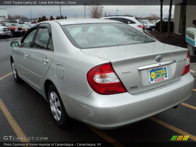 Lunar Mist Metallic / Stone 2003 Toyota Camry LE