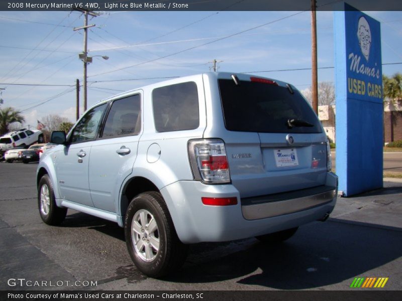 Light Ice Blue Metallic / Stone 2008 Mercury Mariner V6 4WD