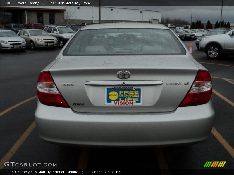 Lunar Mist Metallic / Stone 2003 Toyota Camry LE