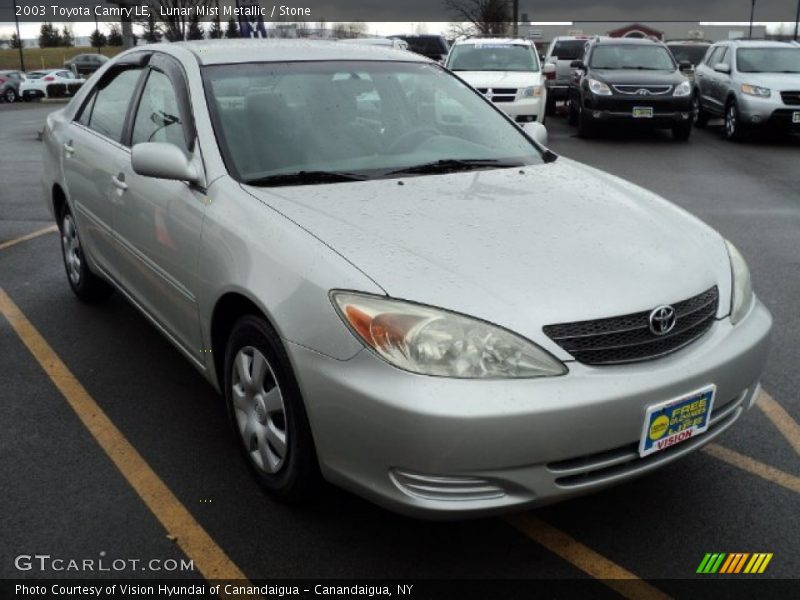Lunar Mist Metallic / Stone 2003 Toyota Camry LE