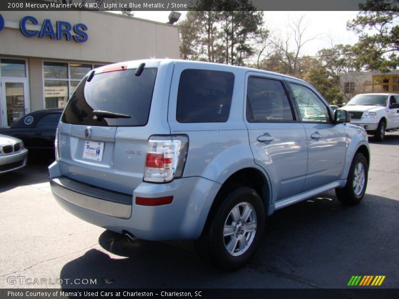 Light Ice Blue Metallic / Stone 2008 Mercury Mariner V6 4WD