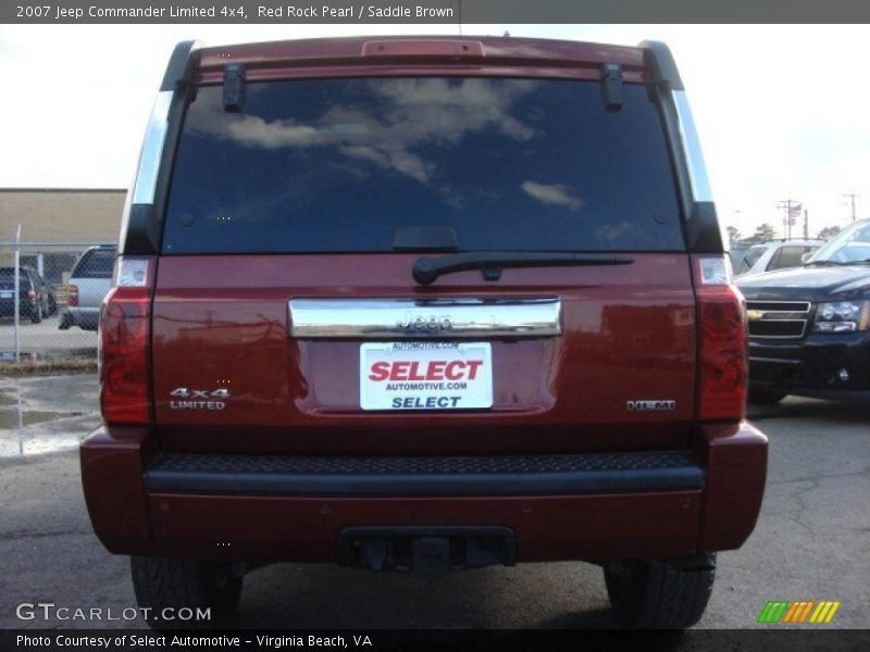 Red Rock Pearl / Saddle Brown 2007 Jeep Commander Limited 4x4