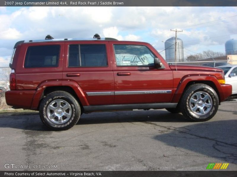 Red Rock Pearl / Saddle Brown 2007 Jeep Commander Limited 4x4