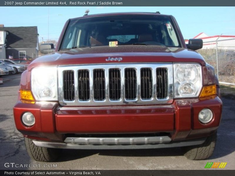 Red Rock Pearl / Saddle Brown 2007 Jeep Commander Limited 4x4