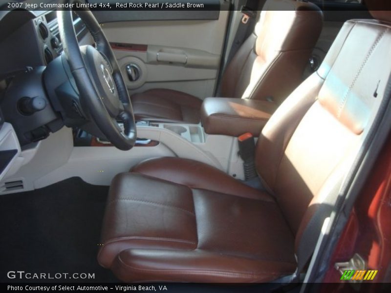 Red Rock Pearl / Saddle Brown 2007 Jeep Commander Limited 4x4