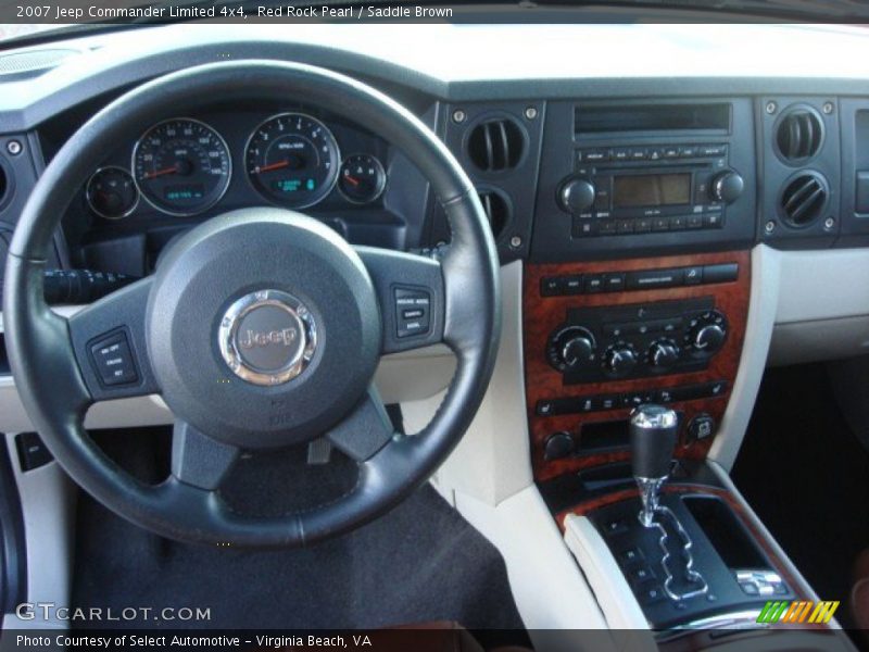 Red Rock Pearl / Saddle Brown 2007 Jeep Commander Limited 4x4