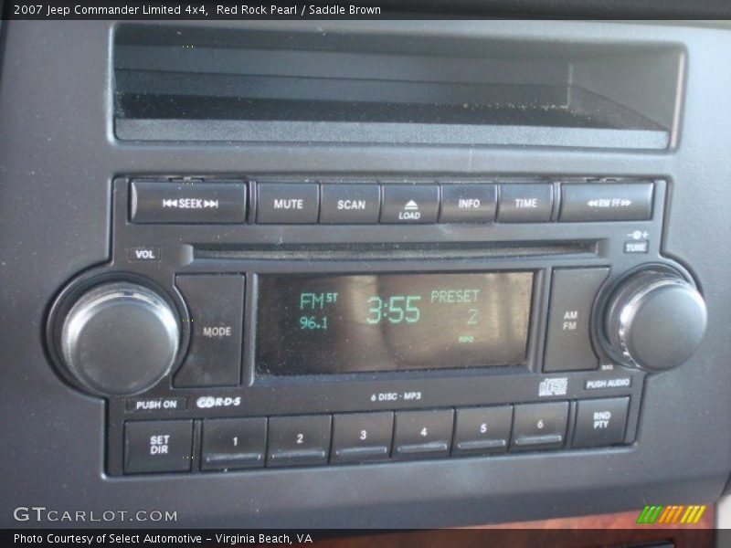 Red Rock Pearl / Saddle Brown 2007 Jeep Commander Limited 4x4