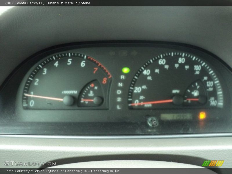 Lunar Mist Metallic / Stone 2003 Toyota Camry LE
