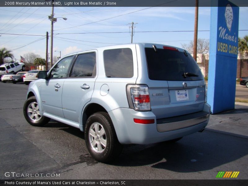 Light Ice Blue Metallic / Stone 2008 Mercury Mariner V6 4WD