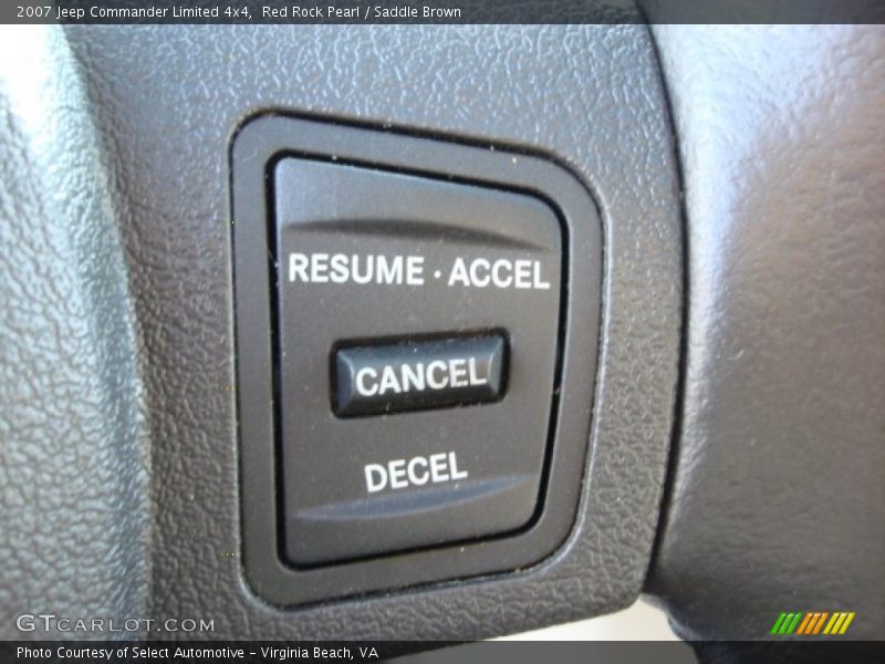 Red Rock Pearl / Saddle Brown 2007 Jeep Commander Limited 4x4