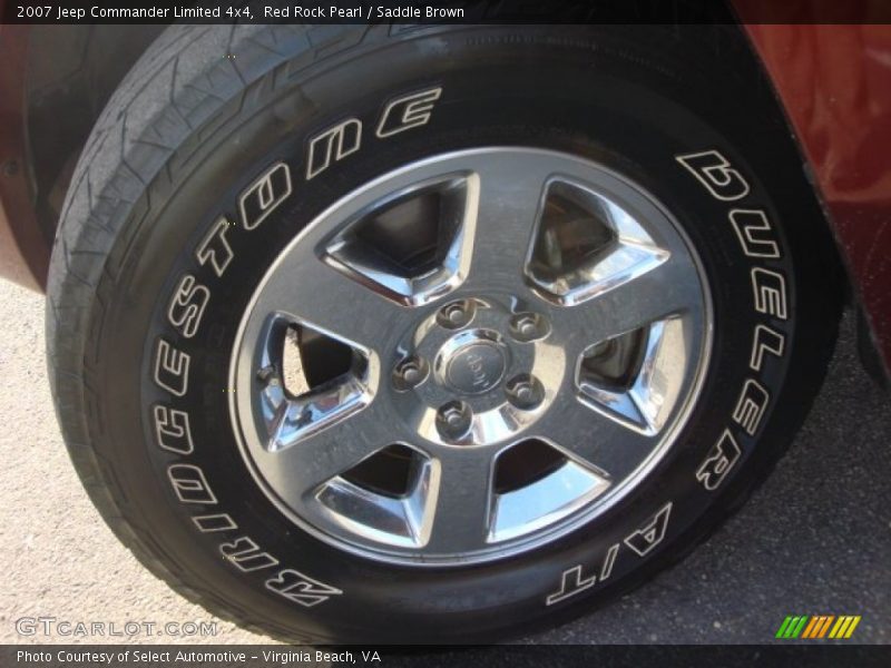 Red Rock Pearl / Saddle Brown 2007 Jeep Commander Limited 4x4
