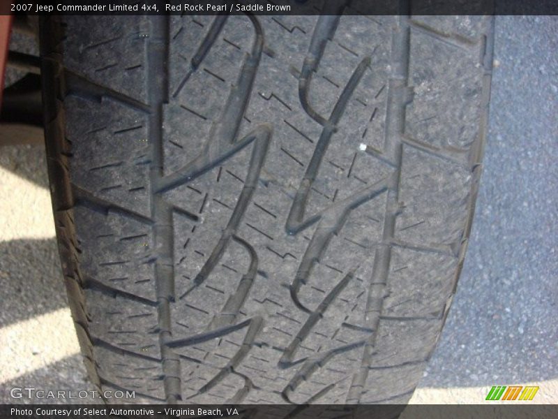 Red Rock Pearl / Saddle Brown 2007 Jeep Commander Limited 4x4