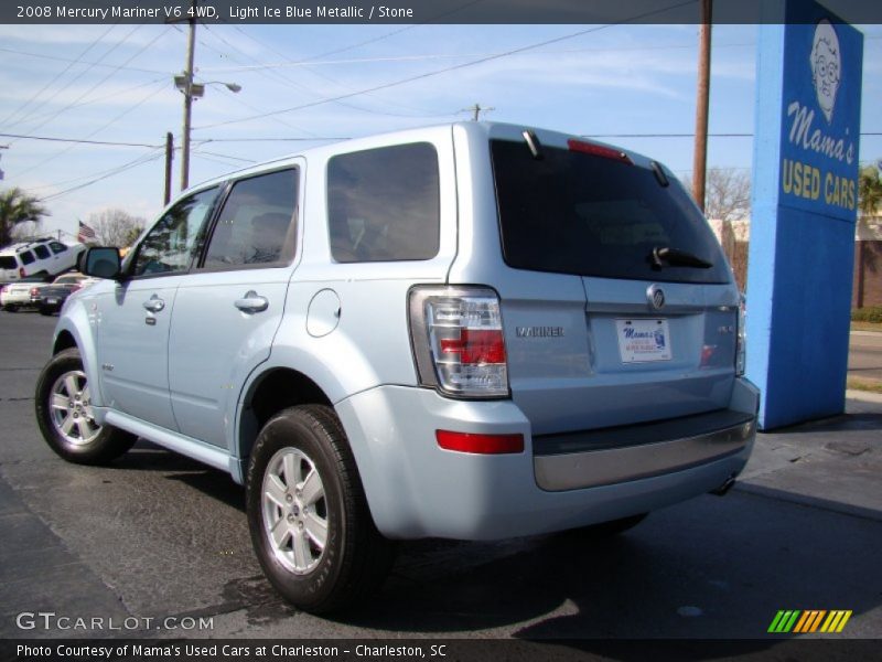 Light Ice Blue Metallic / Stone 2008 Mercury Mariner V6 4WD