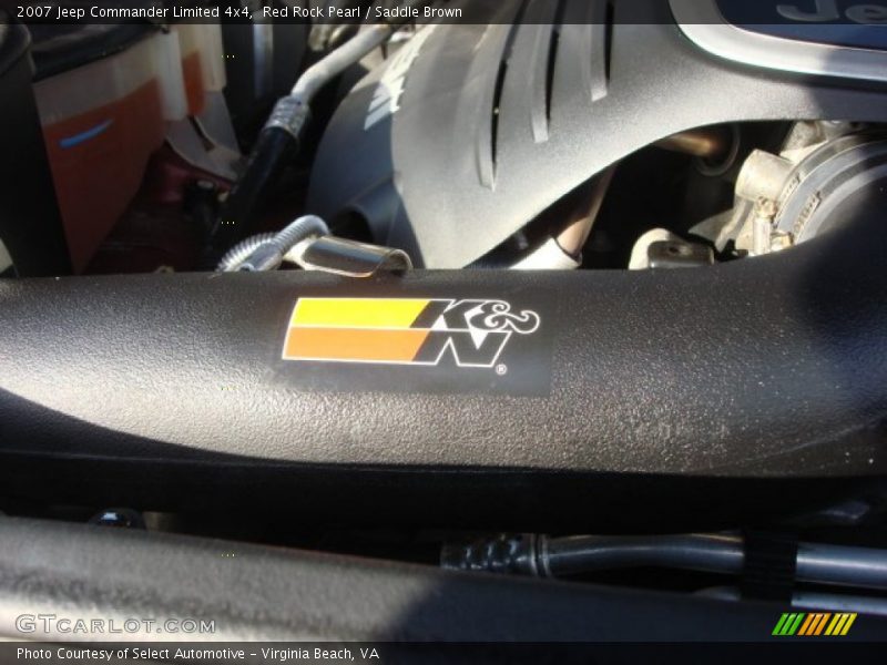 Red Rock Pearl / Saddle Brown 2007 Jeep Commander Limited 4x4