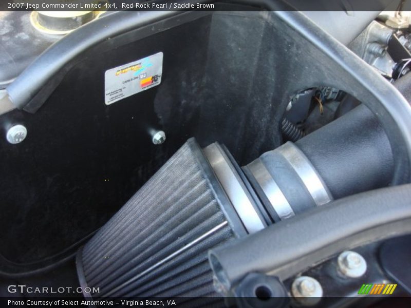 Red Rock Pearl / Saddle Brown 2007 Jeep Commander Limited 4x4