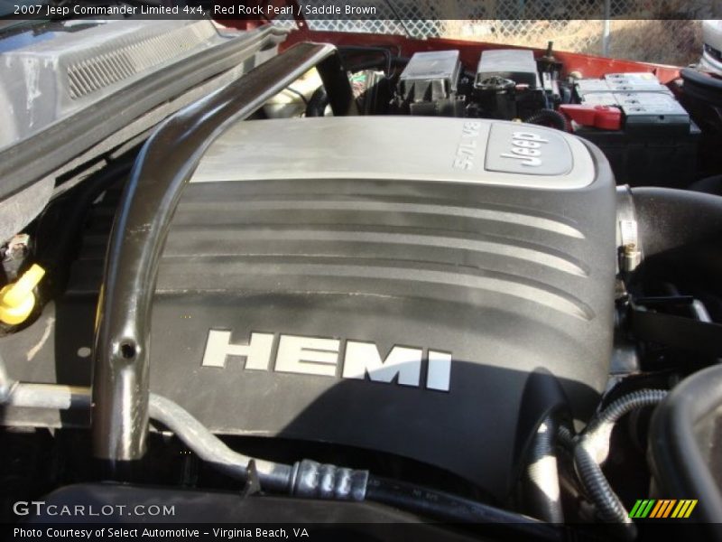 Red Rock Pearl / Saddle Brown 2007 Jeep Commander Limited 4x4