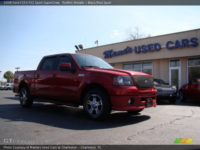 Redfire Metallic / Black/Red Sport 2008 Ford F150 FX2 Sport SuperCrew