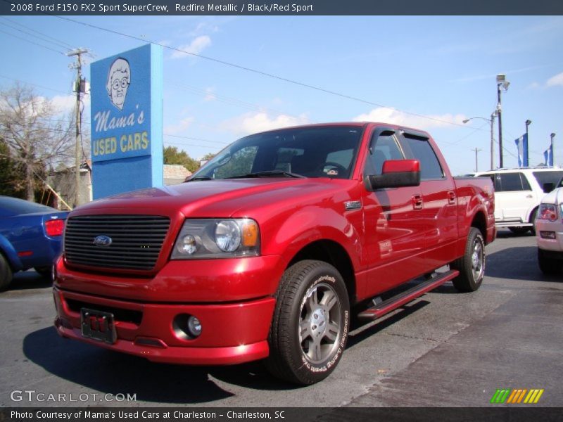 Redfire Metallic / Black/Red Sport 2008 Ford F150 FX2 Sport SuperCrew