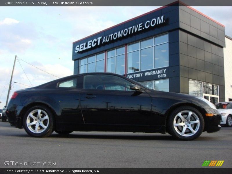 Black Obsidian / Graphite 2006 Infiniti G 35 Coupe