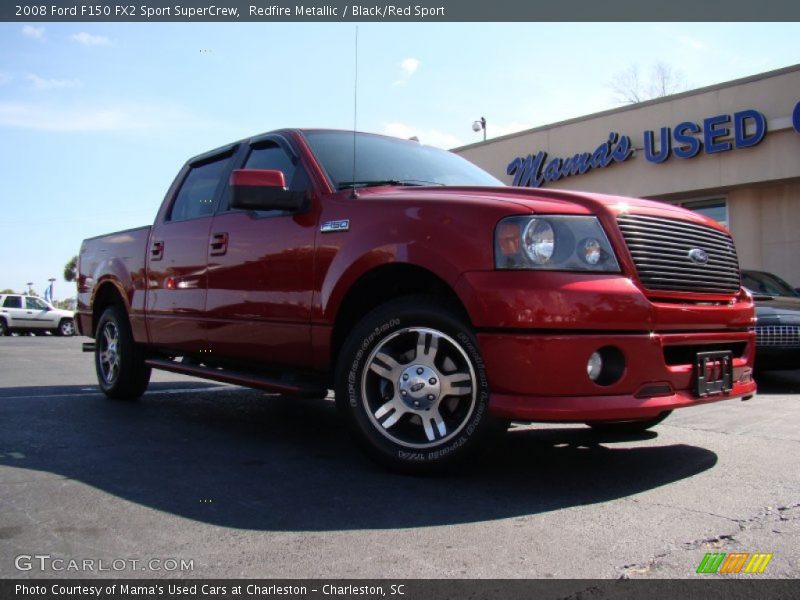 Redfire Metallic / Black/Red Sport 2008 Ford F150 FX2 Sport SuperCrew