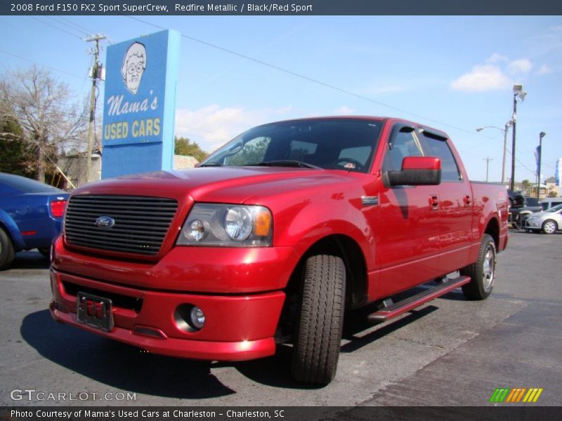 Redfire Metallic / Black/Red Sport 2008 Ford F150 FX2 Sport SuperCrew