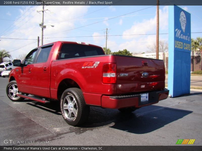 Redfire Metallic / Black/Red Sport 2008 Ford F150 FX2 Sport SuperCrew