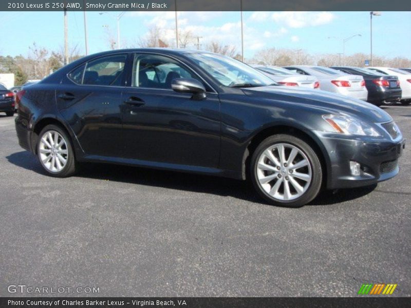 Smoky Granite Mica / Black 2010 Lexus IS 250 AWD