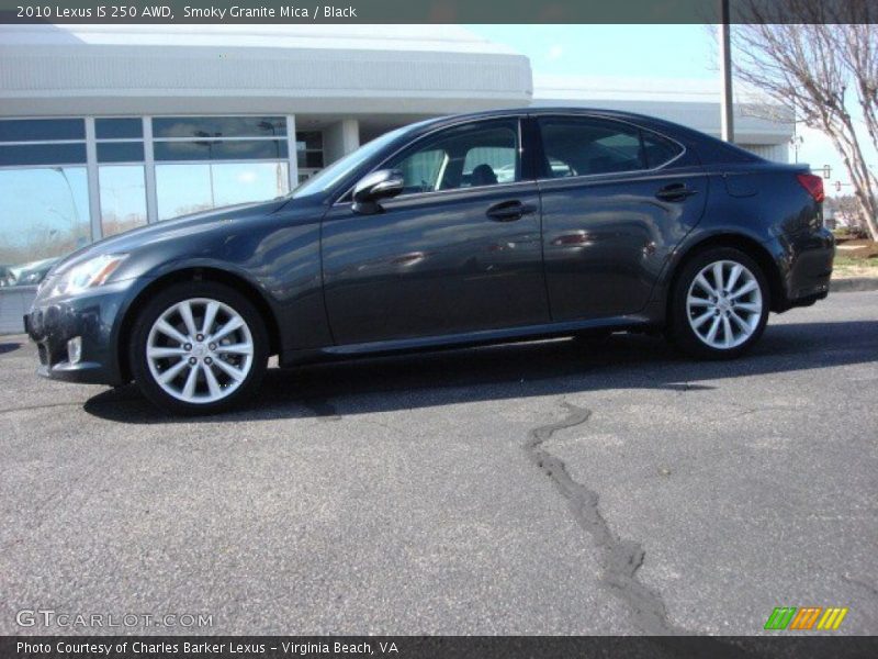 Smoky Granite Mica / Black 2010 Lexus IS 250 AWD