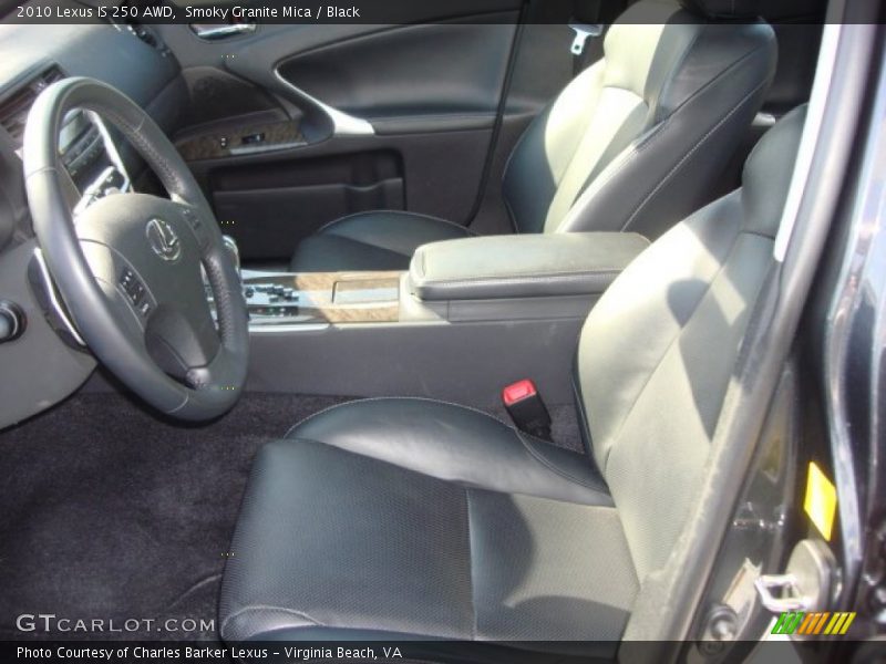 Smoky Granite Mica / Black 2010 Lexus IS 250 AWD