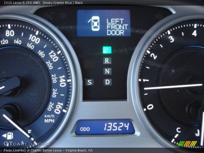 Smoky Granite Mica / Black 2010 Lexus IS 250 AWD