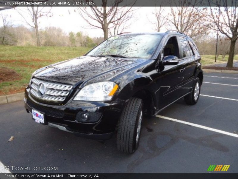 Black / Black 2006 Mercedes-Benz ML 350 4Matic