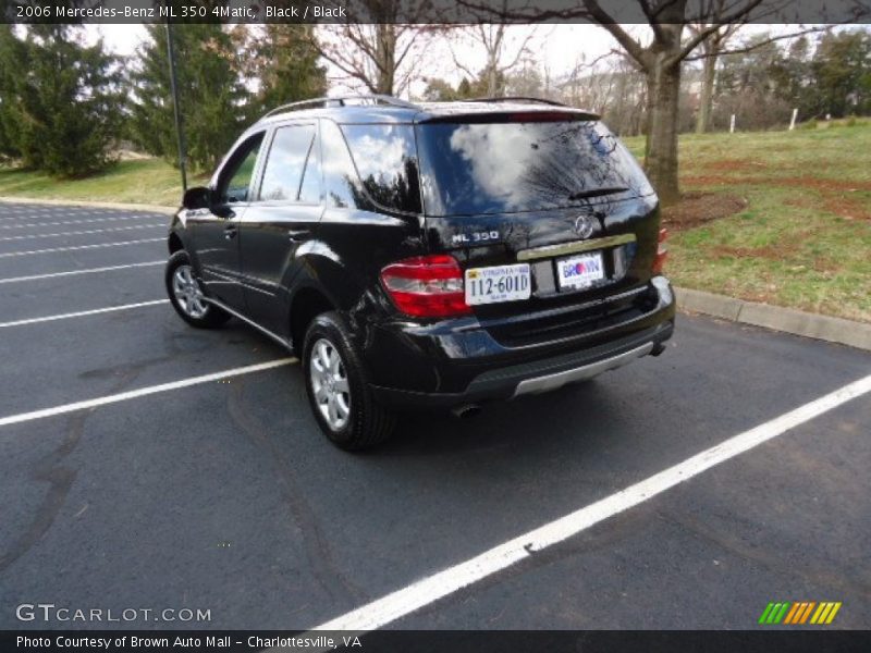 Black / Black 2006 Mercedes-Benz ML 350 4Matic