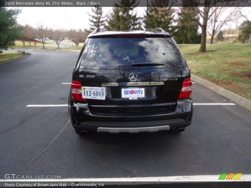Black / Black 2006 Mercedes-Benz ML 350 4Matic