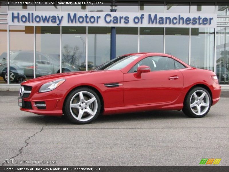 Mars Red / Black 2012 Mercedes-Benz SLK 250 Roadster