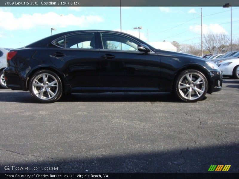 Obsidian Black / Black 2009 Lexus IS 350