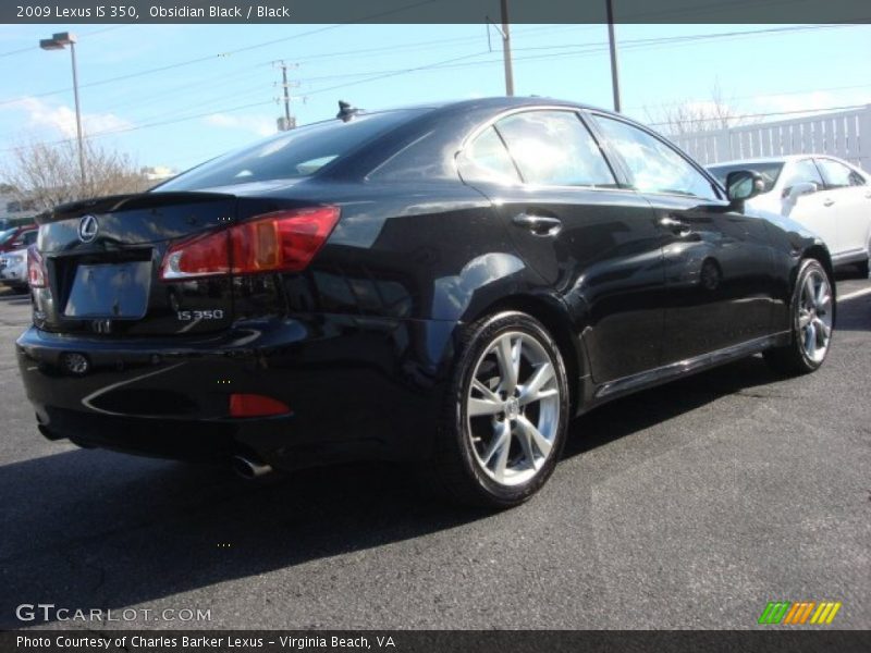 Obsidian Black / Black 2009 Lexus IS 350