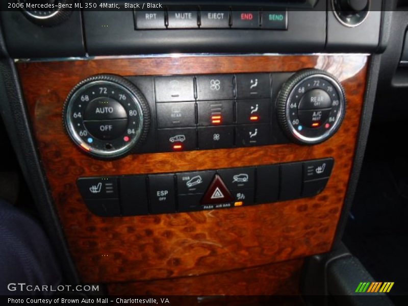 Black / Black 2006 Mercedes-Benz ML 350 4Matic