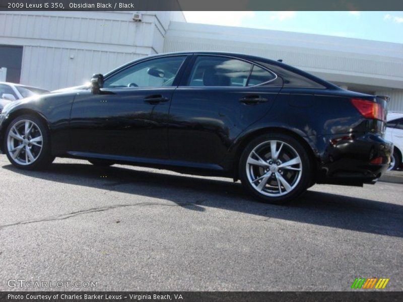 Obsidian Black / Black 2009 Lexus IS 350